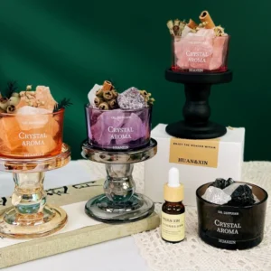 Tinh dầu thơm khuếch tán ly đá pha lê CRYSTAL AROMA - Quà tặng hương thơm tự nhiên